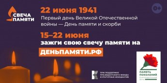 Онлайн-акции « Свеча памяти».  